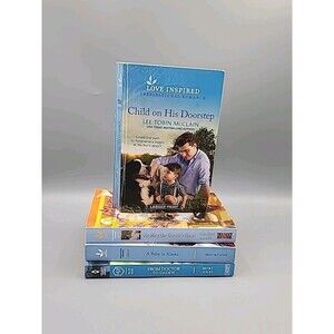 Lot of 4 Love Inspired & Medical Heartwarming Romance Larger Print PB Books